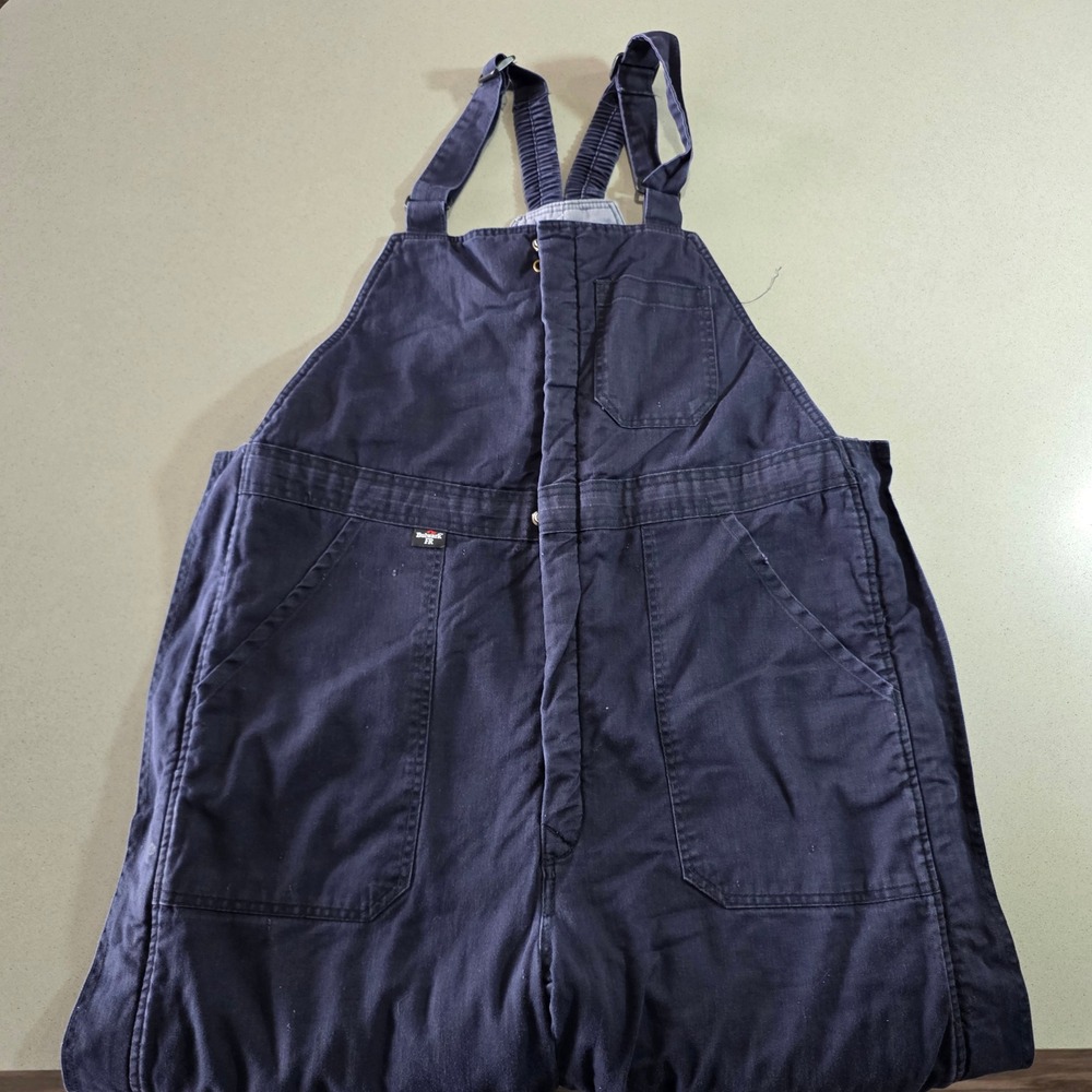 Bulwark FR Extreme Insulated Bib Overalls Navy Blue Large Tall BTC8NV2 Mens